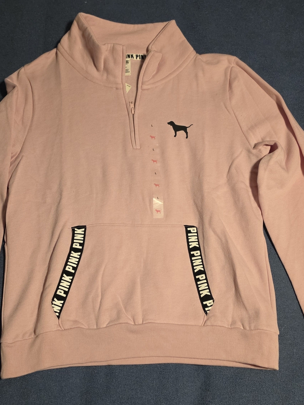 Victoria's Secret PINK Half Zip Sweatshirt